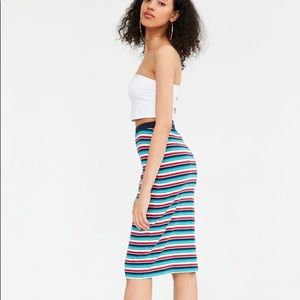 🦋 4 for 20 🦋 OBEY Striped Pencil Midi Skirt - Women's Size XS